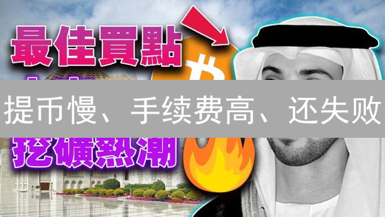 提币慢、手续费高、还失败？三大坑爹套路曝光！
