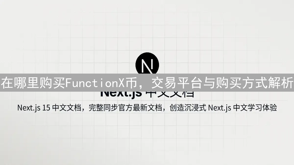 在哪里购买FunctionX币，交易平台与购买方式解析